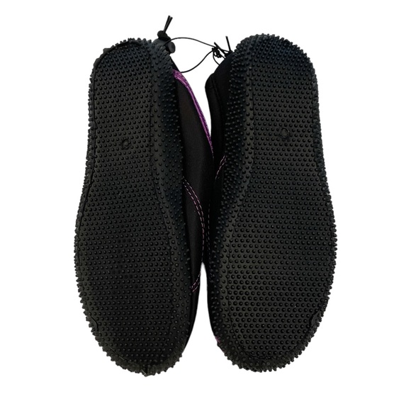 TECS Women's Aquasock Water Shoe Slip On Purple / Black - NEW - Size 9 M - Picture 3 of 4